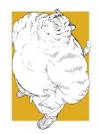  2022 anthro belly biped bottomwear clothing felid hi_res humanoid_hands kemono male mammal moobs nipples overweight overweight_male pantherine shorts solo tiger yuzpoco 