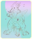  absurd_res butt exercise gradient hi_res hyper kobold kobold_orion orion pastel workout 