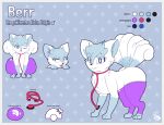  alolan_vulpix berr canid canine clothing fan_character feral fox fur hi_res legwear looking_at_viewer male mammal medical_instrument model_sheet nintendo pok&eacute;mon pok&eacute;mon_(species) quadruped regional_form_(pok&eacute;mon) scientific_instrument smug solo stethoscope thatphatbun thigh_highs video_games white_body white_fur 