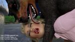  3d_(artwork) anal beast_(disambiguation) beautiful bestiality blonde_hair canid canine canis digital_media_(artwork) domestic_dog female female/female feral fira3dx florane forced hair hi_res human licking mammal tongue tongue_out zoo_(disambiguation) 