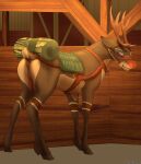  2022 antlers anus backlash91 brown_body brown_fur capreoline cervid conditional_dnp crossgender eyewear female feral fur genitals glowing glowing_nose goggles hi_res horn looking_back mammal multicolored_body multicolored_fur pussy reindeer rudolph_the_red-nosed_reindeer solo tan_body tan_fur teats 