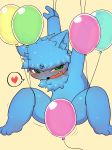  &lt;3 2018 absurd_res animal_genitalia animal_penis anthro balloon balls blush cat censored convenient_censorship cub cute_fangs feline hi_res ineffective_censorship japanese_text male mammal mixeeeel open_mouth penis simple_background solo speech_bubble suspension tapering_penis text young 