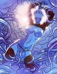  arms_over_head asari blue_eyes blue_skin bound_arms bound_legs breasts clitoris hanar helpless mass_effect navel nipples open_mouth panties_aside panty_pull shirt_lift tears tentacle thighhighs undressing wink you_gonna_get_raped 