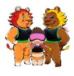  animal_crossing anthro balls blindfold blonde_mane blush bodily_fluids bottomless bottomwear brown_hair bud_(animal_crossing) clothed clothing crop_top erection eyewear facial_hair fangs felid genital_fluids genitals group group_sex hair handjob hi_res human human_on_anthro interspecies larger_anthro lion male male/male mammal mane muscular muscular_anthro muscular_male mustache nintendo open_mouth pantherine penile penis precum red_mane rory_(animal_crossing) sex shirako shirt shorts size_difference smaller_human sunglasses tank_top threesome topwear video_games villager_(animal_crossing) 