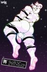  &lt;3 2022 anthro asriel_dreemurr asriel_dreemurr_(god_form) back_muscles backsack balls bent_leg big_butt big_muscles black_eyebrows black_markings boss_monster bovid butt caprine cosmic_background dialogue dialogue_box english_text erection eyebrows feet floating fur genitals goat hi_res horn humanoid_genitalia humanoid_penis layndon looking_at_viewer looking_back looking_back_at_viewer male mammal markings muscular muscular_anthro muscular_male nude penis pictographics rear_view signature sky smile soles solo star starry_sky talking_to_viewer teeth text triceps tuft undertale undertale_(series) video_games white_body white_fur 