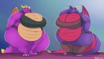  activision anthro big_breasts breasts clothing cynder dragon duo female hoodee huge_breasts overweight spyro_the_dragon video_games 