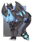  &lt;3 anthro big_breasts blush breasts claws dragon female harnny hi_res hybrid legendary_pok&eacute;mon looking_at_viewer mega_charizard mega_charizard_x mega_evolution nintendo nipples nude pok&eacute;mon pok&eacute;mon_(species) solo video_games wings zekrom 