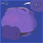  2021 2_toes absurd_res anthro big_breasts blueberry_inflation bovid bovine breasts cattle digital_media_(artwork) embarrassed feet hi_res huge_breasts hybrid hyper hyper_breasts hyper_udders inflation kobold kowbold leaking_juice male mammal mirrorg navel purple_body purple_scales scales simple_background solo spots teats toes udders yellow_eyes zed_(scales) 