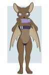  anthro autumndeer breasts brown_body brown_fur chiropteran clothed clothing digital_media_(artwork) eyelashes female full-length_portrait fur grey_eyes gris_swimsuit hi_res holding_object holding_phone mammal membrane_(anatomy) membranous_wings meme meme_clothing navel one-piece_swimsuit phone portrait skimpy solo standing swimwear taking_picture traditional_media_(artwork) translucent translucent_clothing translucent_swimwear wings 