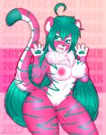  absurd_res anthro chainilla_(artist) felid female hi_res mammal pantherine solo tiger 