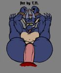  3_toes ahegao anthro bedroom_eyes big_butt big_penis blue_body blue_scales bns_arts bound breasts butt claws countershade_ears countershade_face countershade_torso countershading duo fangs feet female flat_chested genitals grey_lips grey_nipples hands_tied horn kobold lips looking_at_viewer looking_pleasured male male/female muscular muscular_female narrowed_eyes nipples penetration penis red_body red_scales scales scalie seductive sharp_claws sharp_teeth small_breasts t.n. tan_body tan_scales teeth thick_thighs toe_claws toes tongue tongue_out vaginal vaginal_penetration wide_hips yellow_eyes 