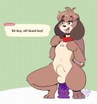  2021 absurd_res anal anal_penetration animal_crossing animal_genitalia animal_penis anthro balls brown_body brown_fur canid canine canine_penis canis collar digby_(animal_crossing) digital_drawing_(artwork) digital_media_(artwork) dildo dildo_in_ass dildo_insertion domestic_dog english_text fur genitals good_boy hi_res male male_penetrated mammal maynara nintendo nude penetration penis proud sex_toy sex_toy_in_ass sex_toy_insertion simple_background solo text video_games 
