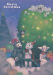  &gt;_&lt; ambiguous_gender anthro bag bike_shorts biped biyabon black_body black_bottomwear black_clothing black_ears black_fur black_shorts black_tail black_wings blue_eyes blurred_foreground bottomwear canid canine canis changed_(video_game) cheek_tuft chest_tuft christmas christmas_clothing christmas_decorations christmas_headwear christmas_lights christmas_ornament christmas_present christmas_tree clothed clothing coat detailed_background digital_media_(artwork) dr._k_(changed) dragon english_text eyes_closed facial_tuft feral fluffy fluffy_chest fluffy_ears fluffy_tail flying front_view fully_clothed fur furred_dragon gas_mask gift glowing group half-closed_eyes happy hat hat_only head_tuft headgear headgear_only headwear headwear_only hi_res holidays kemono lab_coat larger_anthro larger_male lin_(changed) looking_at_another male mammal mask membrane_(anatomy) membranous_wings midair midriff monotone_body monotone_ears monotone_fur monotone_tail mostly_nude narrowed_eyes night on_lap open_mouth open_smile ornament outside plant puro_(changed) red_clothing red_eyes red_hat red_headwear red_scarf santa_hat scarf shorts sitting size_difference skull_mask sky smaller_ambiguous smaller_feral smile snow snowing standing text topwear tree tuft white_body white_clothing white_ears white_eyes white_fur white_tail white_topwear wings winter wolf 