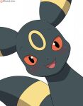  ambiguous_gender artist_name better_version_at_source black_body blush eeveelution feral head_tilt hi_res looking_at_viewer nintendo patreon patreon_logo pok&eacute;mon pok&eacute;mon_(species) red_sclera simple_background smile smiling_at_viewer solo tongue umbreon video_games white_background winick-lim 
