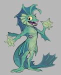  animal_humanoid anthro elranno fin fish fish_boy_(elranno) fish_humanoid frill_(anatomy) gills humanoid male marine marine_humanoid membrane_(anatomy) solo teal_body teal_skin webbed_hands yellow_sclera young 