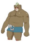  2019 absurd_res anthro ashigara belly black_nose blush bodily_fluids brown_body bulge clothed clothing cum cum_in_clothing cum_through_clothing erection erection_under_clothing eyes_closed genital_fluids handjob hi_res humanoid_hands kemono lifewonders male mammal moobs nipples overweight overweight_male penile sex simple_background solo_focus tokyo_afterschool_summoners ujishiyo underwear ursid video_games wet wet_clothing white_background 