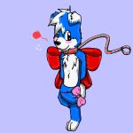  &lt;3 1:1 2012 accessory anthro bandai_namco biped black_nose blep blue_body blue_ears blue_eyes blue_fur blue_hair blush canid canine collar digimon digimon_(species) floppy_ears fur furgonomics gaokun gaokun_(character) hair leash looking_aside male mammal multicolored_body multicolored_ears multicolored_fur multicolored_hair nude one_leg_up pink_bow purple_background raised_leg red_bow ribbons simple_background solo tail_accessory tail_bow tail_ribbon tongue tongue_out two_tone_body two_tone_ears two_tone_fur two_tone_hair white_body white_ears white_fur white_hair 
