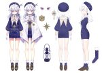  1girl bubo character_sheet diamond_(symbol) glasses hat highres indie_virtual_youtuber lantern long_hair official_art pale_skin purple_eyes star_(symbol) tokkieee_qian virtual_youtuber white_hair 