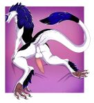  2022 anthro anus balls butt claws erection feet fur genitals hi_res looking_at_viewer looking_back male mammal nude pawpads paws penis presenting presenting_hindquarters presenting_penis raised_tail re-re sergal solo spread_legs spreading 