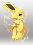  ambiguous_gender butt eeveelution electricity fur hi_res jolteon lkiws nintendo pok&eacute;mon pok&eacute;mon_(species) rear_view solo video_games yellow_body yellow_fur 