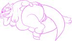 alphys anthro belly big_butt bite biting_lip blush bodily_fluids breasts butt claws clitoris eyewear female genitals glasses grin hand_on_butt lewjavee lizard looking_at_viewer lying monochrome nervous nipples non-mammal_breasts non-mammal_nipples nude on_side overweight overweight_anthro overweight_female pose pussy reptile scalie simple_background smile solo sweat thick_tail thick_thighs undertale_(series) 