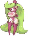  2022 big_breasts breasts clothed clothing female genitals hi_res huge_breasts humanoid igxiii looking_at_viewer nintendo nipples not_furry pok&eacute;mon pok&eacute;mon_(species) pussy solo tsareena video_games 