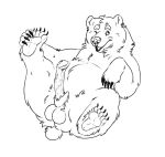  anatomically_correct anatomically_correct_genitalia anatomically_correct_penis animal_genitalia animal_penis atroquine balls big_balls big_penis brown_bear butt erection feral fluffy genitals grizzly_bear holding_paws kuruk_(character) looking_at_viewer male mammal one_eye_closed pawpads paws penis presenting presenting_hindquarters sheath solo ursid ursine ursine_penis wink winking_at_viewer 