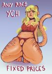  absurd_res bdsm clothing dominant english_text felid female first_person_view furry hi_res horny_(disambiguation) invalid_tag lingerie mammal pantherine text tiger ych_(character) ych_sale 