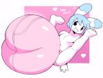  &lt;3 ? angstrom anthro balls balls_outline big_balls big_bulge big_penis black_eyes blue_hair blush bulge clothing dipstick_ears english_text flaccid genital_outline genitals hair hi_res huge_balls huge_bulge huge_penis hyper hyper_balls hyper_bulge hyper_genitalia hyper_penis lagomorph leporid looking_at_viewer male mammal marco_(angstrom) multicolored_ears open_mouth penis penis_outline rabbit small_but_hung solo speech_bubble text underwear white_body young 