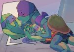  absurd_res bandanna bed brother brothers clothed clothing donatello_(tmnt) duo eyes_closed furniture hi_res incest_(lore) kerchief kissing leonardo_(tmnt) male male/male partially_clothed reptile scalie sibling teenage_mutant_ninja_turtles therita3k tongue turtle 