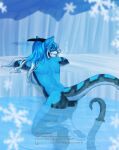  anthro female hi_res ice icy-marth pinup pose semura_(character) snow solo text url water 