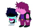  2022 ambiguous_gender charlie_(smiling_friends) clothed clothing deltarune duo humanoid humor kris_(deltarune) kris_where_are_we male meme mrkyspices parody pim_(smiling_friends) shitpost simple_background smiling_friends susie_(deltarune) undertale_(series) video_games white_background 