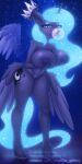  animal_humanoid anthro bedroom_eyes big_breasts blue_body blue_hair blush breasts bubble_gum butt cosmic_background crown cutie_mark digital_media_(artwork) equid equid_humanoid equine equine_humanoid feathered_wings feathers female friendship_is_magic fur genitals glowing glowing_hair hair hasbro hi_res holding_breast horn horse huge_breasts humanoid looking_at_viewer mammal mammal_humanoid my_little_pony narrowed_eyes navel nipples nude patreon pony princess_luna_(mlp) pussy seductive shad0w-galaxy simple_background solo starry_background starry_hair text url winged_unicorn wings 
