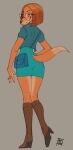  &lt;3 2022 anthro blush bob_cut boots butt_pose canid canine canis clothed clothing digital_drawing_(artwork) digital_media_(artwork) domestic_dog dress eyeshadow eyewear female footwear fur glasses hi_res high_heeled_boots high_heels hunting_dog illumination_entertainment jacket looking_at_viewer looking_back makeup mammal pose purse reptilian_orbit round_glasses saluki sighthound simple_background sing_(movie) smile solo suki_lane topwear 
