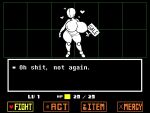  &lt;3 animate_inanimate big_breasts breasts doll english_text featureless_crotch featureless_face female hi_res holding_object holding_sign huge_breasts humanoid inanimate_object living_doll nipples nude sign solo somescrub text text_box thick_thighs undertale undertale_(series) video_games 