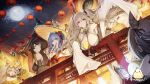  anchorage_(azur_lane) artist_request azur_lane bache_(azur_lane) baltimore_(azur_lane) bangs bare_shoulders bird black_dress blonde_hair blush bow breast_press breasts brown_hair copyright_name dragon dress eastern_dragon full_moon hair_bow hair_intakes hair_ornament hair_ribbon hand_up highres laffey_(azur_lane) lantern lion_dance long_hair long_sleeves looking_at_viewer manjuu_(azur_lane) moon night official_art open_mouth paper_lantern ribbon sleeveless sleeveless_dress smile source_request st._louis_(azur_lane) watermark 