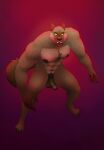  abs absurd_res angry anthro bigby_wolf canid canine canis chest_tuft facial_hair genitals hi_res humanoid_genitalia humanoid_penis hunched_over looking_at_viewer male mammal muscular muscular_male nipples nude olivepup_00 penis pubes solo tuft were werecanid werecanine werewolf wolf 