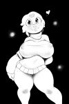 &lt;3 anthro big_breasts big_eyes breasts clothing curvy_figure female hi_res humanoid moi puwa solo sqoon sweater thick_thighs topwear voluptuous 