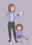  absurd_res child cumbread deltarune duo eating eyes_closed formal frisk_(undertale) hi_res human male male/male mammal undertale undertale_(series) video_games waiter young 