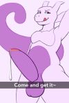  2022 anthro balls biped bodily_fluids dabelette dripping english_text erection front_view genital_fluids genitals hand_behind_head humanoid_genitalia humanoid_penis legendary_pok&eacute;mon licking licking_lips looking_at_viewer male mewtwo multicolored_body nintendo nude penis pok&eacute;mon pok&eacute;mon_(species) precum precum_drip purple_body selfie simple_background snapchat solo standing text tongue tongue_out two_tone_body video_games white_background white_body 