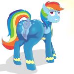  absurd_res big_butt butt equid equine female feral friendship_is_magic genitals hasbro hi_res horse huge_butt maldoando mammal my_little_pony pony pussy rainbow_dash_(mlp) solo 