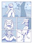  anthro anus breasts comic cream_the_rabbit female genitals hi_res lagomorph leporid loshon mammal nude outside plant pussy rabbit sega solo sonic_the_hedgehog_(series) spread_legs spreading tree 