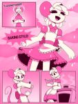  ambiguous_gender anthro apron baking clothing conditional_dnp dress hi_res magic mammal mouse murid murine reggie_(whygena) rodent transformation whygena 
