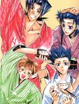  chrono_nanae harada_sanosuke nagakura_shinpachi peacemaker_kurogane yamazaki_ayumu yamazaki_susumu 