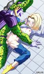  android_18 angry blonde_hair blush breasts cell_(dragon_ball) cell_(dragonball) clenched_teeth clothing dick dragon_ball dragonball female forced hair human male mammal nipple nipples penetration penis pussy rape sex socks spread_legs straight tongue torn_clothes torn_clothing uncensored vagina vaginal vaginal_penetration zone 
