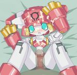  artist_request bed blush cum lying medabots medarot medarots robot_ears robot_girl 