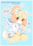  &lt;3 3_toes accessory animal_crossing anthro bottomwear breasts canid canine canis clothed clothing digital_media_(artwork) domestic_dog english_text feet female footprint fur hair hair_accessory hairpin hand_on_leg hand_on_thigh hoodie isabelle_(animal_crossing) looking_at_viewer mammal nintendo pawpads pawprint pawprint_marking paws shih_tzu simple_background sitting skirt solo speech_bubble star text toes topwear toy_dog ursid video_games yellow_body yellow_fur yokikana_yk 