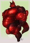  abs absurd_res anthro arthropod_abdomen belly biceps big_muscles canid canine canis fluffy hi_res huge_muscles hyper hyper_muscles hyper_pecs kyrgz male mammal muscle_wolf musclegut muscular pecs solo tail vein wolf 
