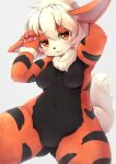  2022 4_fingers amber_eyes anthro anthrofied arcanine arm_tuft black_body black_fur black_nose blush breasts canid canine chest_tuft claws female finger_claws fingers fluffy fur hair hi_res kageroh kemono looking_at_viewer mammal multicolored_body multicolored_fur navel nintendo nipples nude open_mouth orange_body orange_fur pawpads paws pok&eacute;mon pok&eacute;mon_(species) pok&eacute;morph short_hair slightly_chubby solo thick_thighs tuft video_games white_body white_fur white_hair wrist_tuft 