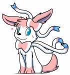  &lt;3 2015 accessory biped black_nose blue_body blue_eyes blue_fur bow_tie eeveelution feral fur gaokun hair hair_accessory hair_bow hair_ribbon hi_res looking_at_viewer male multicolored_body multicolored_fur nintendo pink_body pink_ears pink_fur pink_hair pok&eacute;mon pok&eacute;mon_(species) purple_inner_ear ribbons simple_background smile solo sylveon two_tone_body two_tone_fur video_games white_background white_body white_fur 